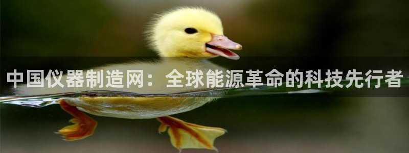 星欧娱乐注册登录：中国仪器制造网：全球能源革命的科技先行者