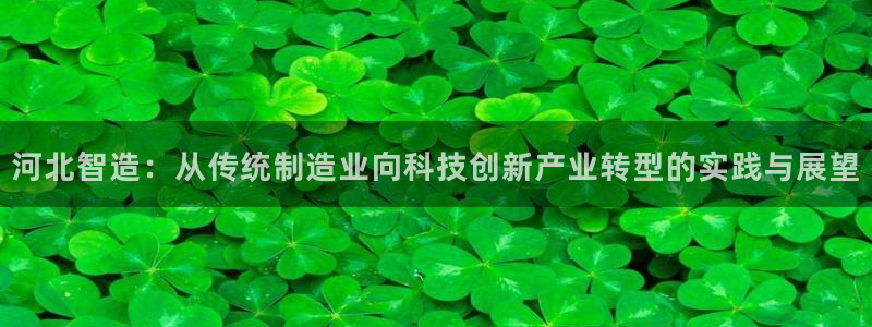 星欧娱乐扣费详情详解：河北智造：从传统制造业向科技创新产业转