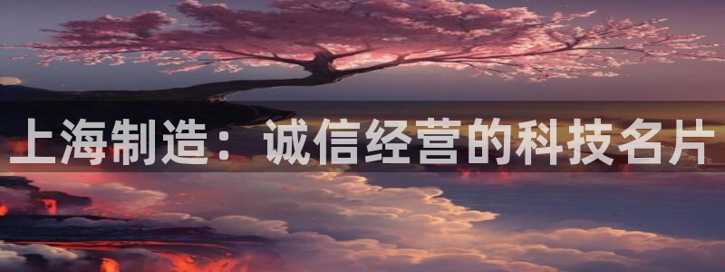 星欧娱乐平台登录：上海制造：诚信经营的科技名片