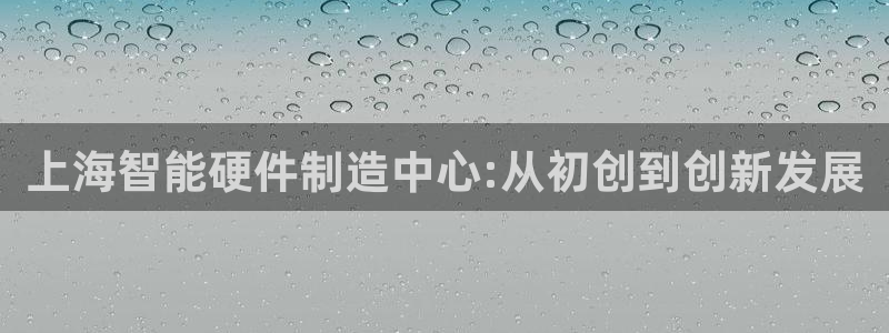 星欧娱乐最新状况：上海智能硬件制造中心:从初创到创新发展