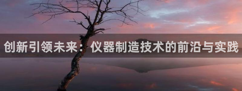 星欧娱乐app注册：创新引领未来：仪器制造技术的前沿与实践