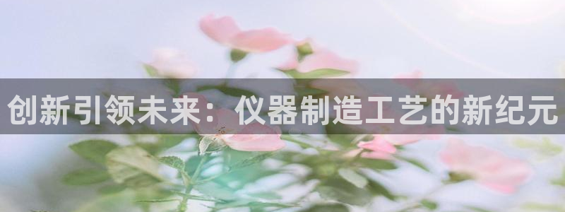 欧星娱乐 拉勾：创新引领未来：仪器制造工艺的新纪元