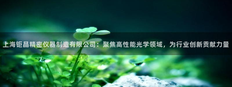 欧星娱乐平台：上海钜晶精密仪器制造有限公司：聚焦高性能光学领