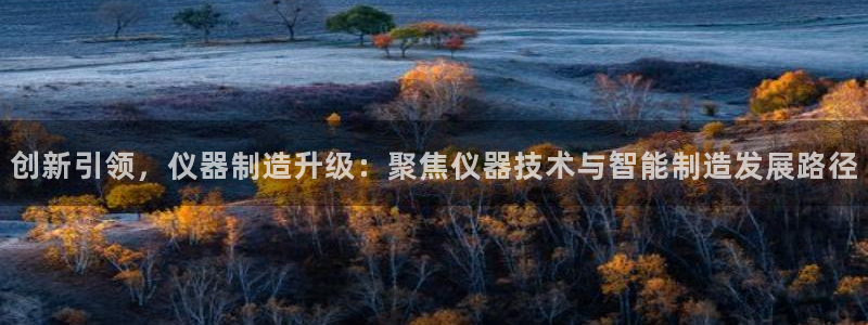 星欧娱乐扣款流程详解：创新引领，仪器制造升级：聚焦仪器技术与