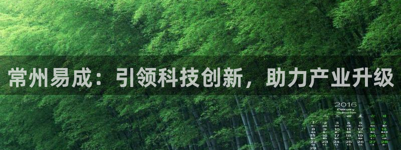 星欧娱乐注册登录：常州易成：引领科技创新，助力产业升级