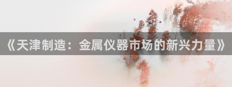 星欧娱乐最新活动：《天津制造：金属仪器市场的新兴力量》